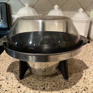 Vintage Sears MCM ‘Flying Saucer’ Aluminum Electric Popcorn Popper
